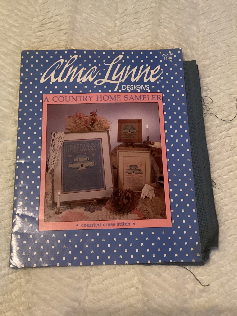 Vintage Alma Lynne Designs A Country Home Sampler Counted Cross Stitch Leaflet